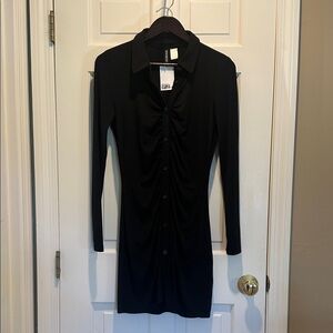 H&M Black Long Sleeve Dress